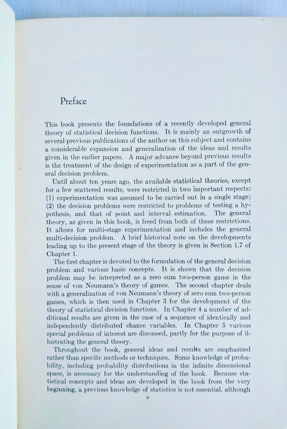 Statistical Decision Functions by Abraham Wald, Willy, 1950, Hardcover