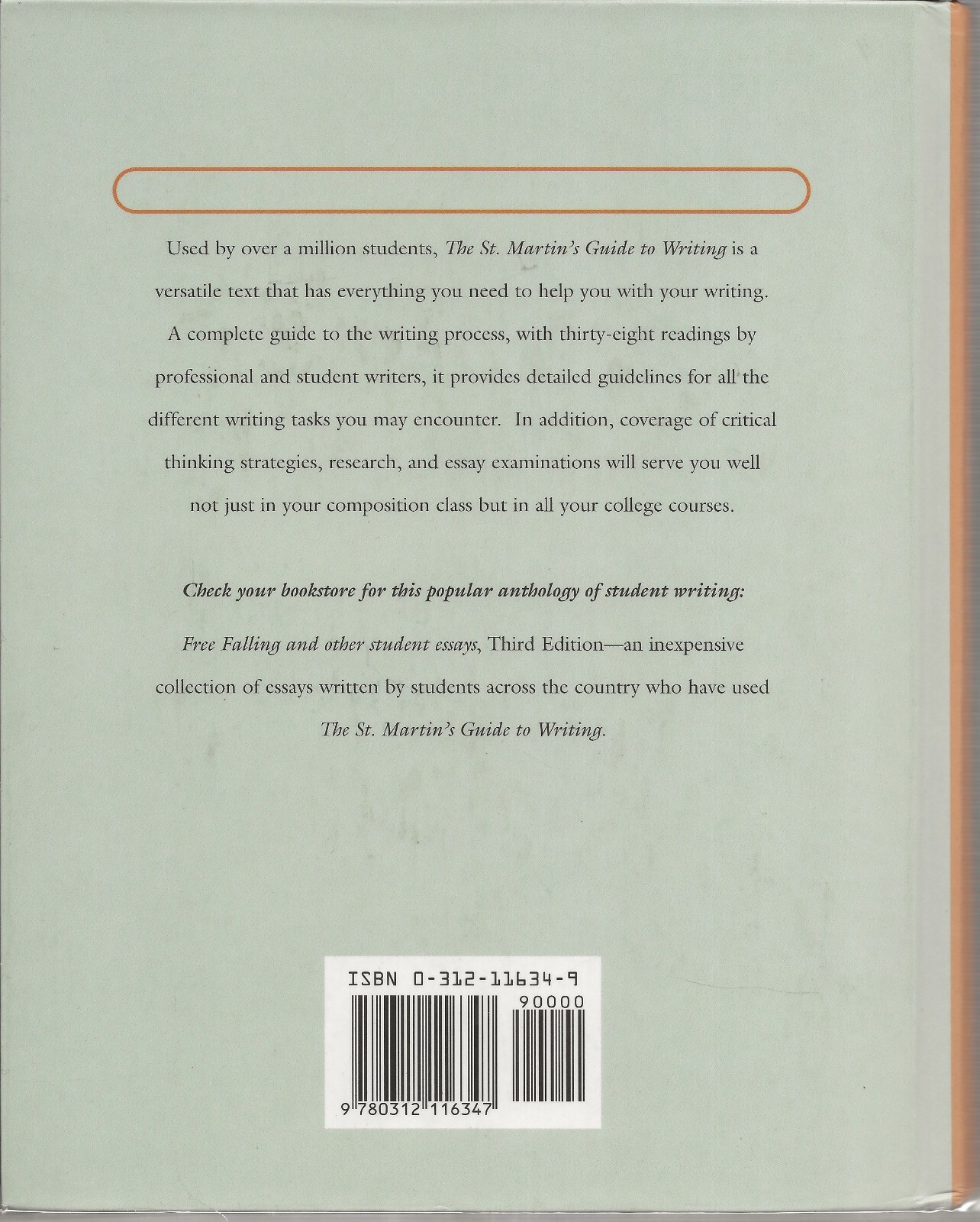 St. Martin Guide to Writing by C. Cooper & R. Axelrod (1997 St. Martin’s Press)