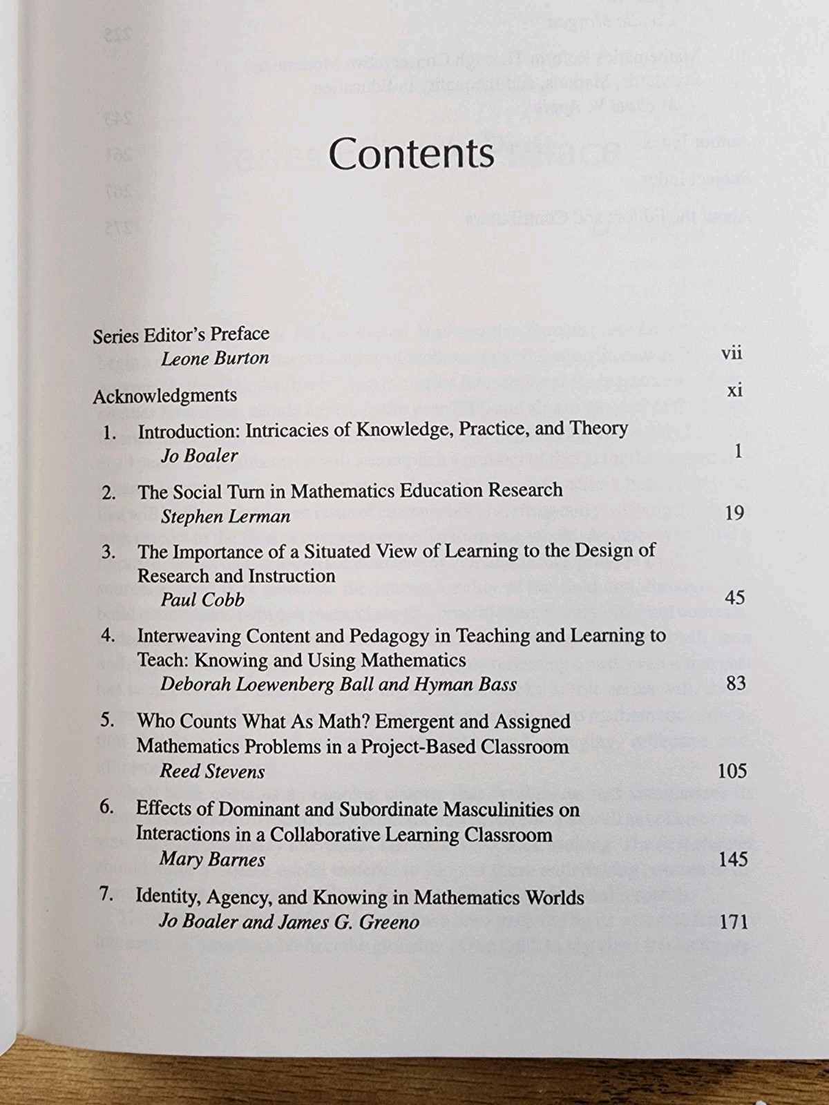 Multiple Perspectives on Mathematics Teaching and Learning by Jo Boaler