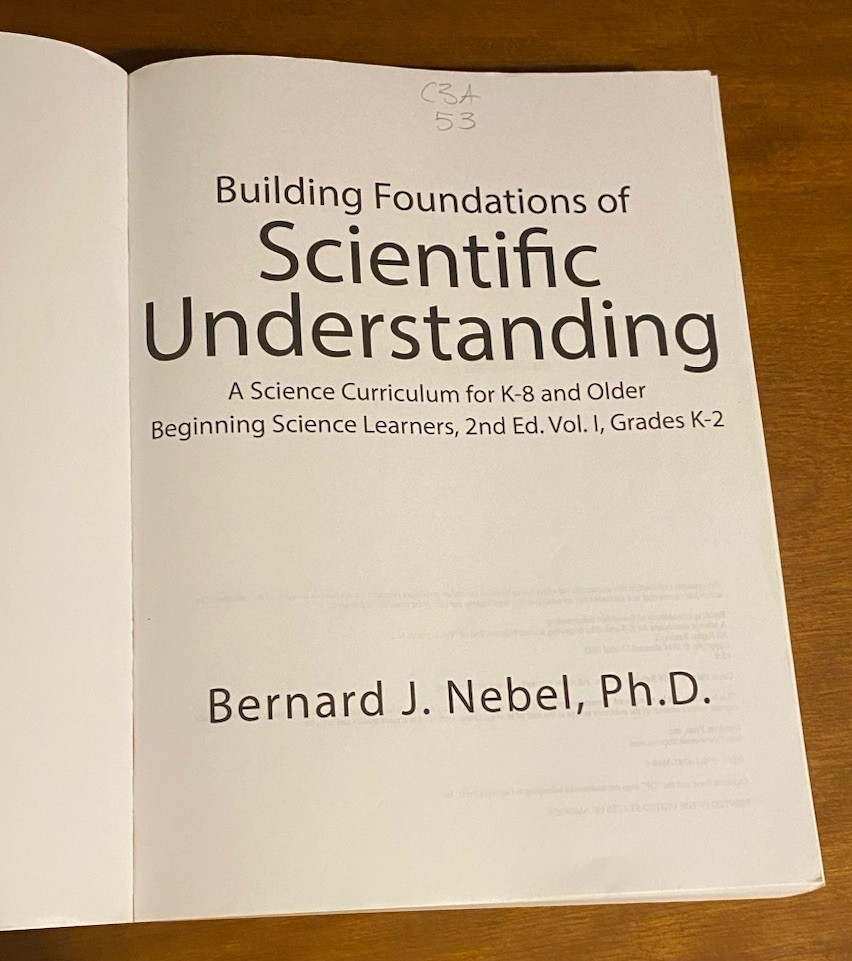 Building Foundations of Scientific Understanding : A Science Curriculum for K-8