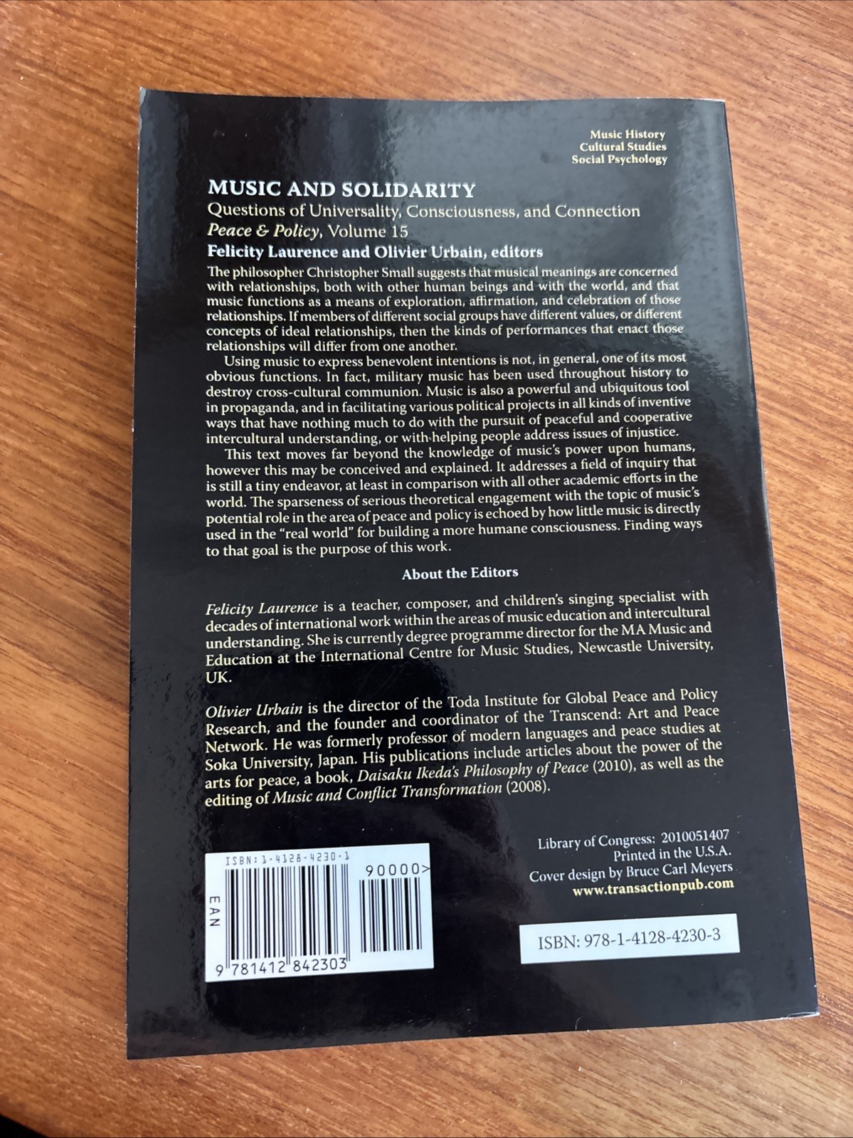 Music and Solidarity: Questions of Universality, Consciousness, and Connection (
