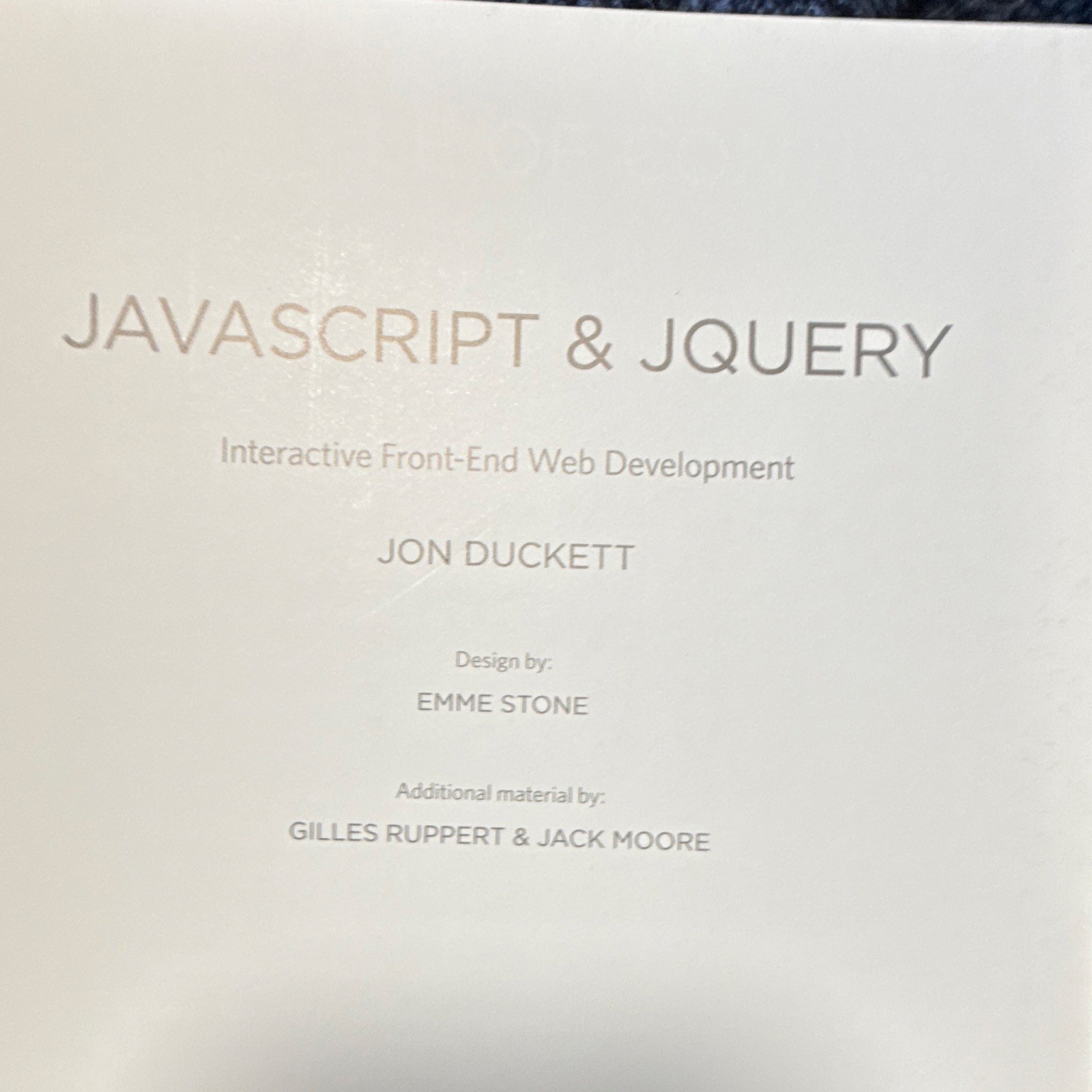 JavaScript & jQuery Interactive Front-End Web Development Jon Duckett Wiley 2014