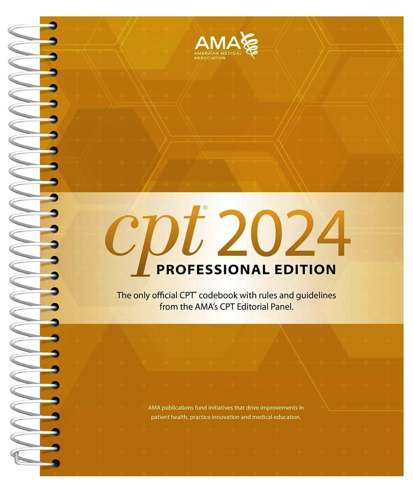 CPT Professional 2024 by American Medical Association 2023 Spiral Bound