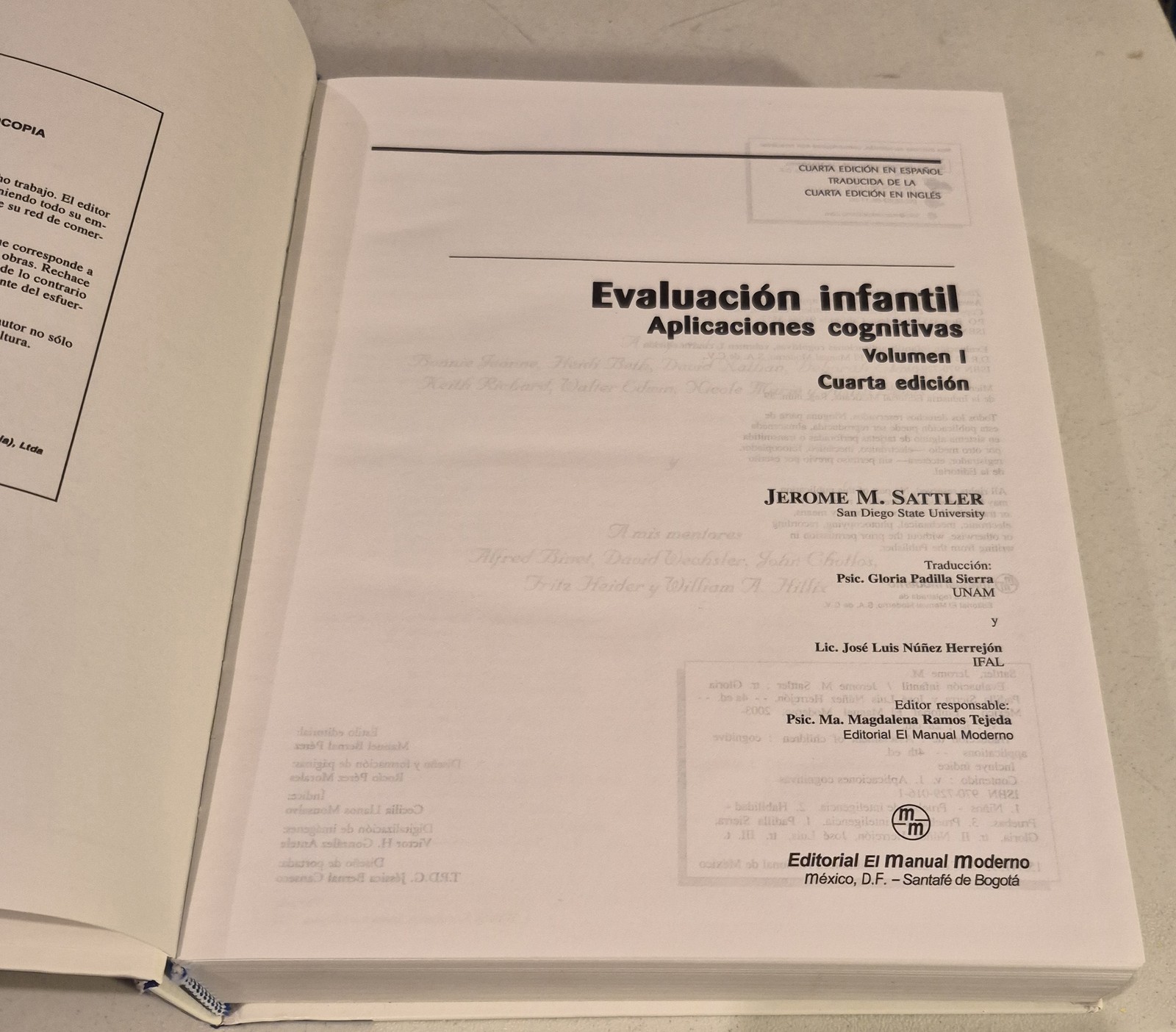 Evaluacion Infantil 1 (Spanish Edition)