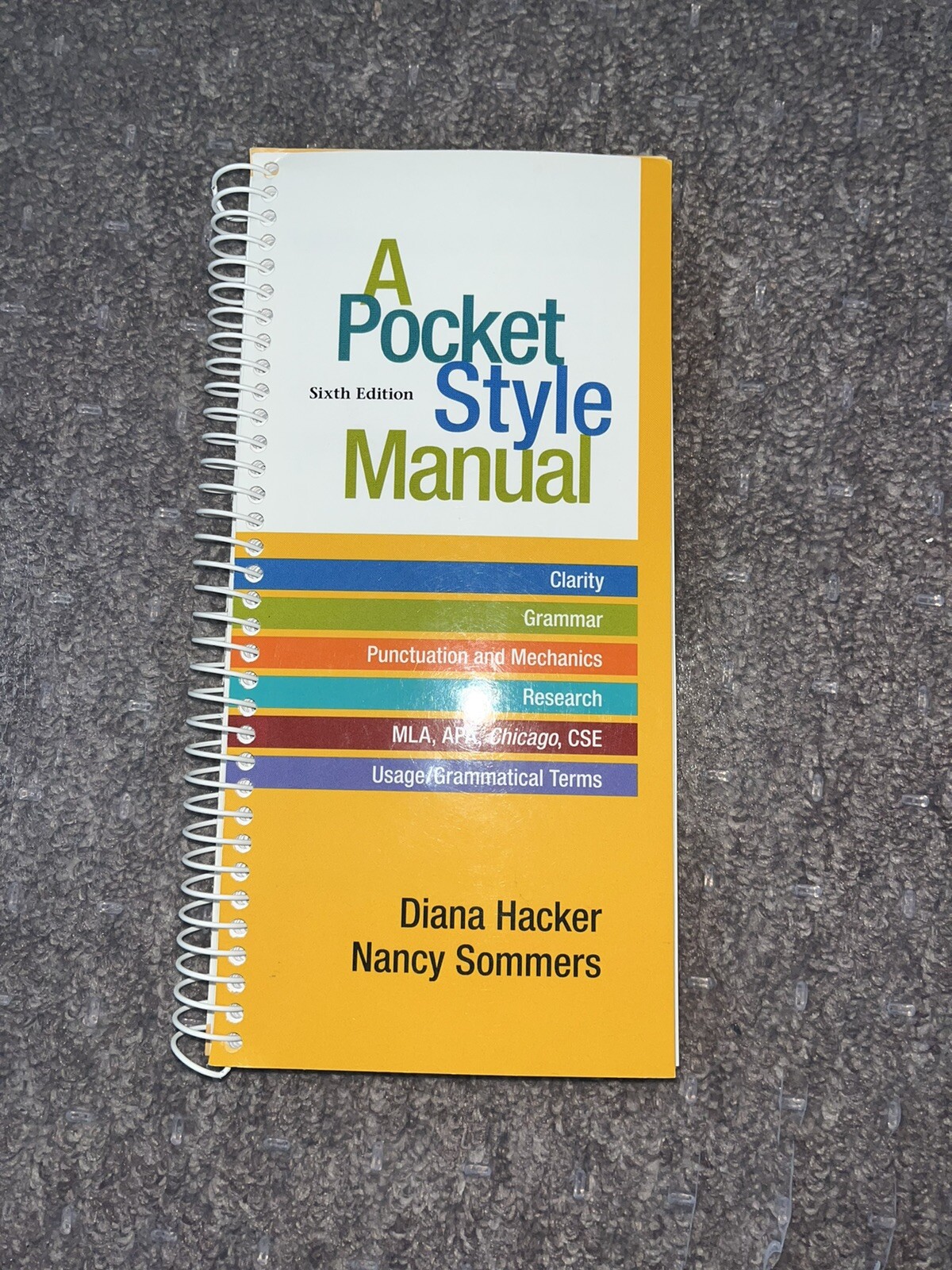 A Pocket Style Manual by Nancy Sommers and Diana Hacker (2011, Sixth Edition)