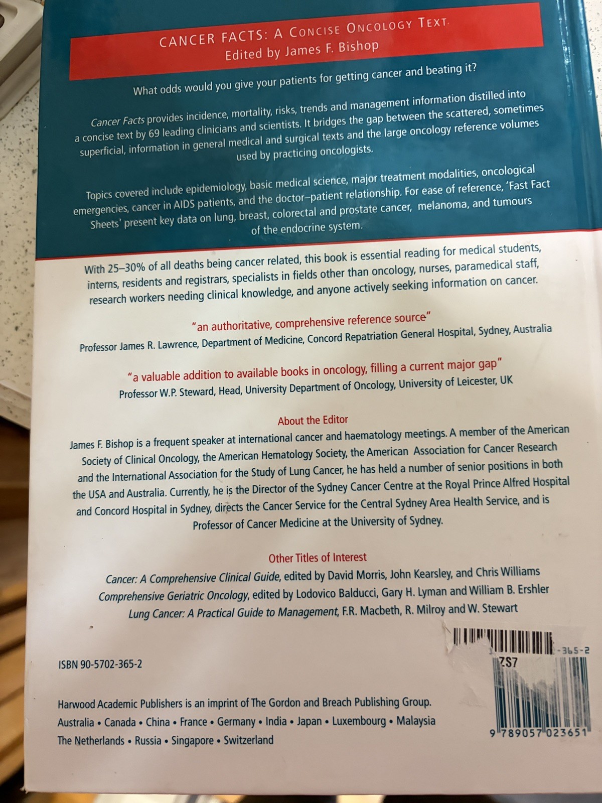 Cancer Facts : A Concise Oncology Text, Paperback by Bishop, James F., Like N…