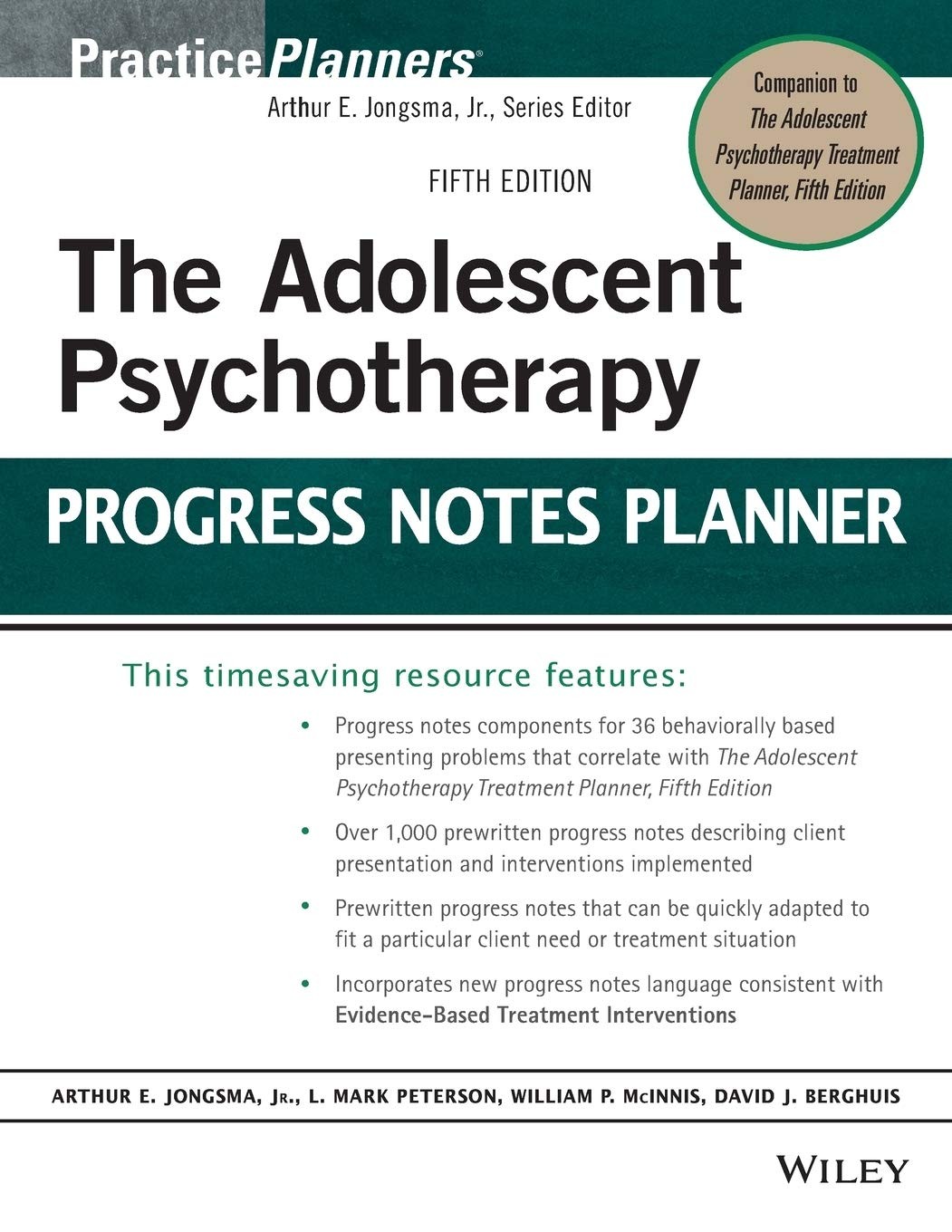 The Adolescent Psychotherapy Progress Notes Planner