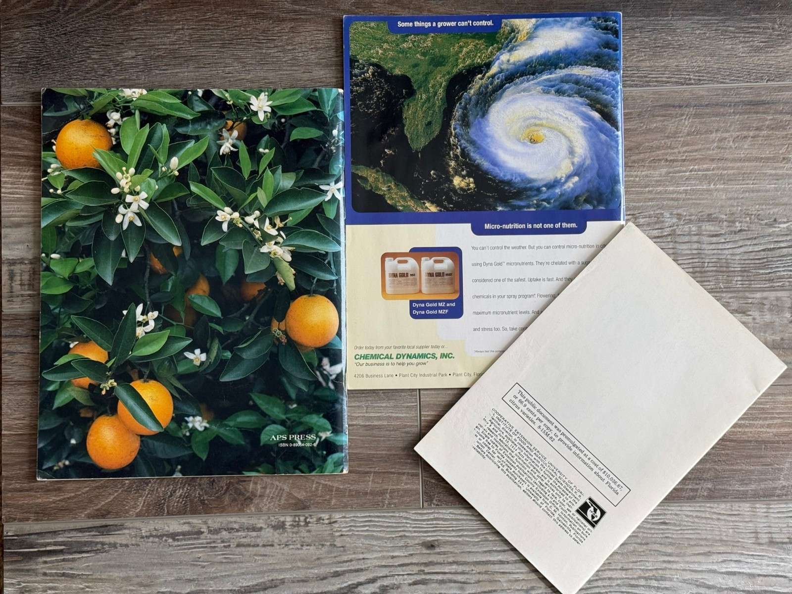 Lot of 3: COMPENDIUM OF CITRUS DISEASES; Citrus related Magazine & Circular 502