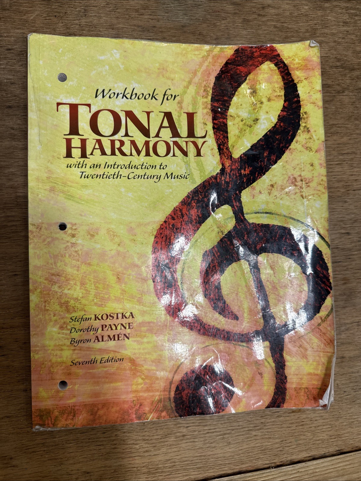 Bound for Workbook for Tonal Harmony by Stefan Kostka (2012, Trade Paperback)