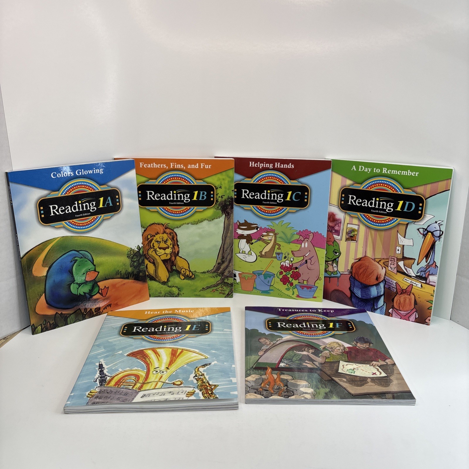 BJU Press Reading 1 Student Text Set of 6 Books, 4th Edition A-F