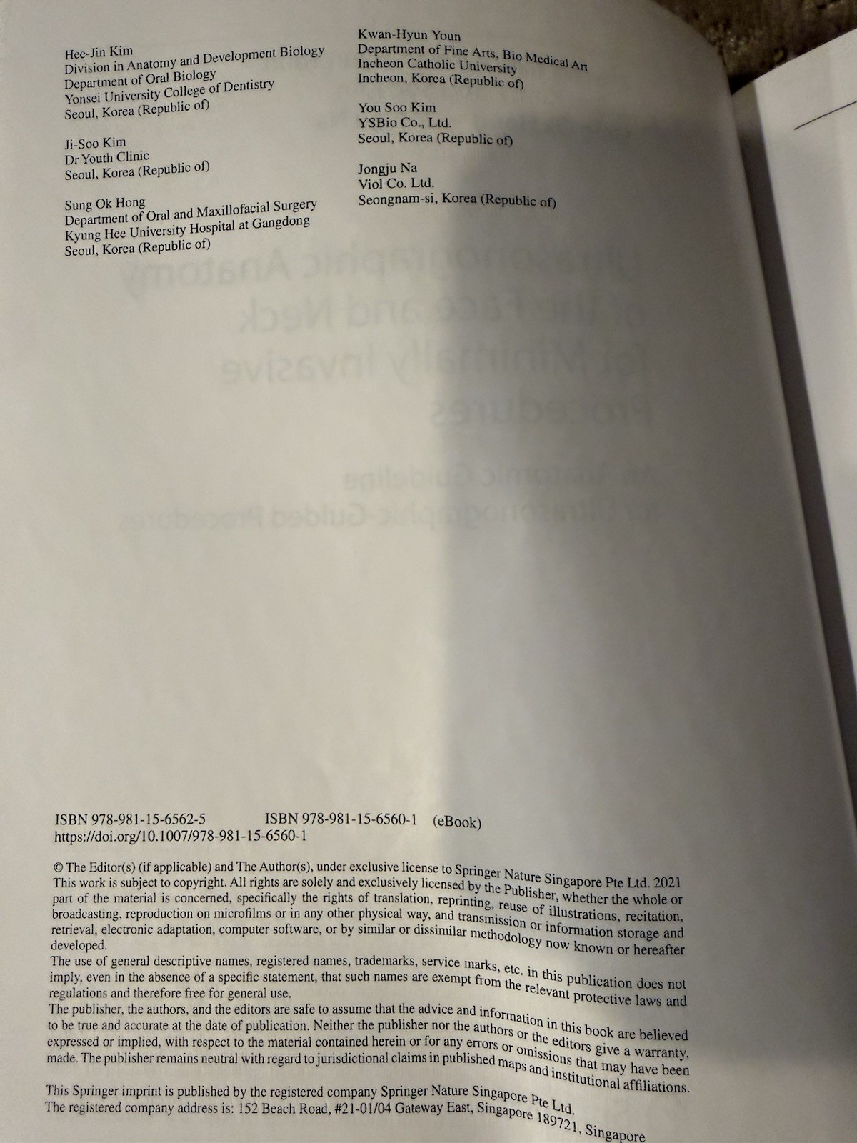 Springer Ultrasonographic Anatomy Face Neck Textbook Paperback 2021