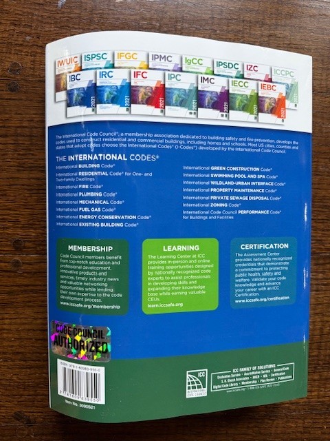 2021 IBS International Building Code, International Code Council