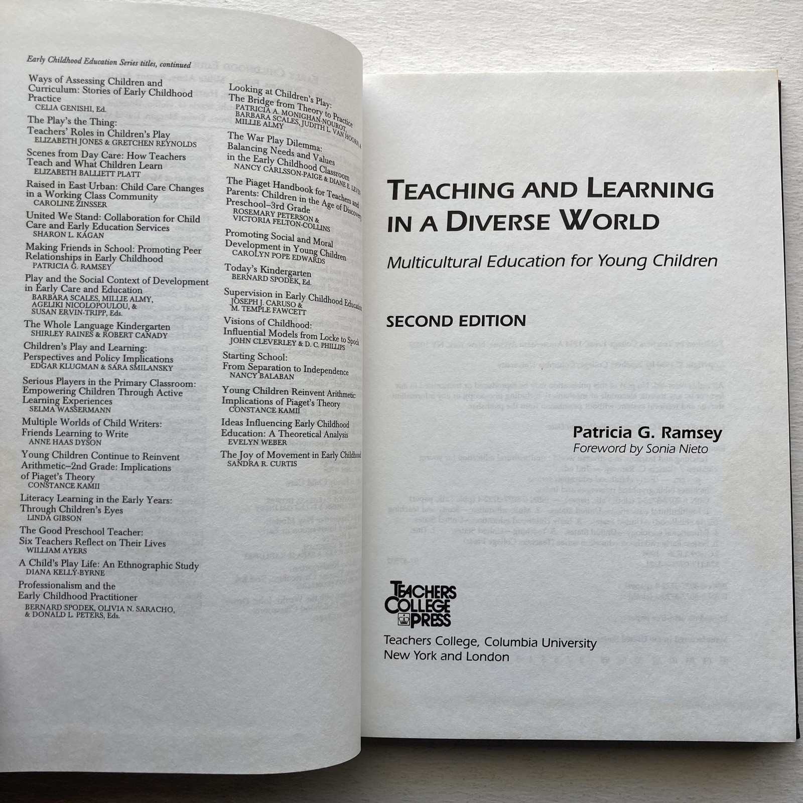 Vintage Teaching And Learning In A Diverse World Multicultural Ramsey 2nd HC