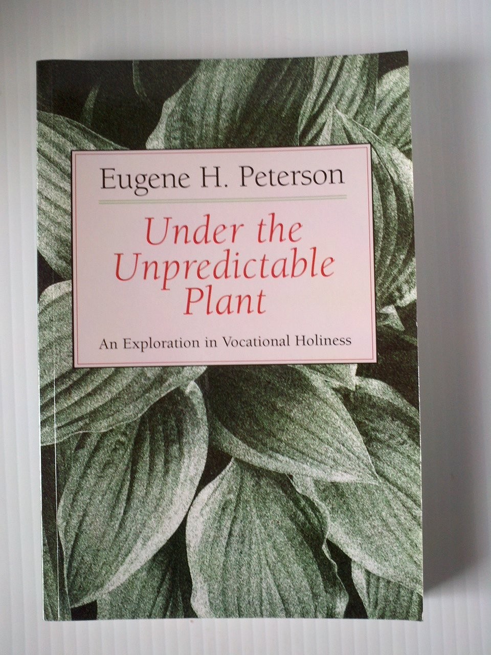 Under the Unpredictable Plant: An Exploration in Vocational Holiness
