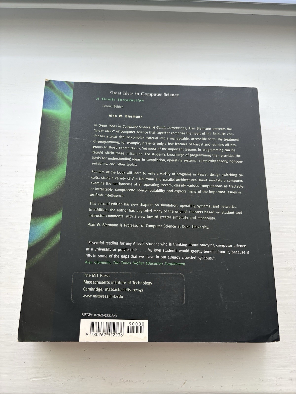 MIT Press Great Ideas in Computer Science 2nd Ed Alan W. Biermann 2000 PB