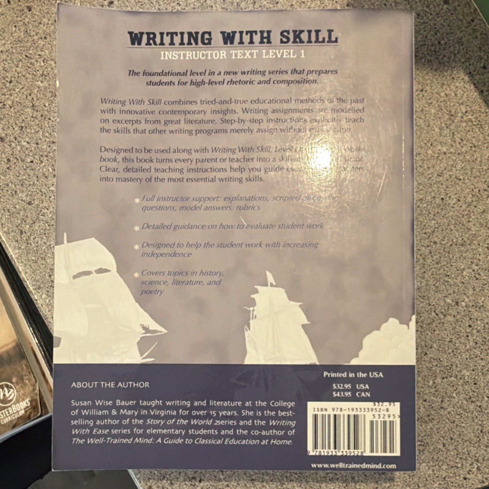 Susan Wise Bauer Writing With Skill Instructor Text Level 1 PB 1st Ed 2009