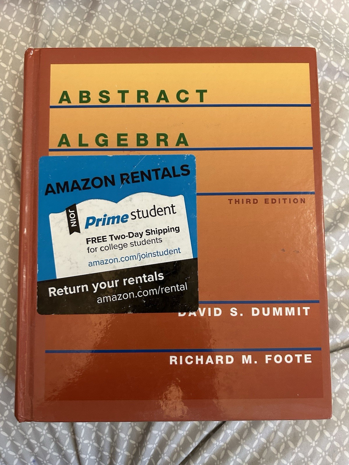Abstract Algebra by David S. Dummit and Richard M. Foote (Hardcover)