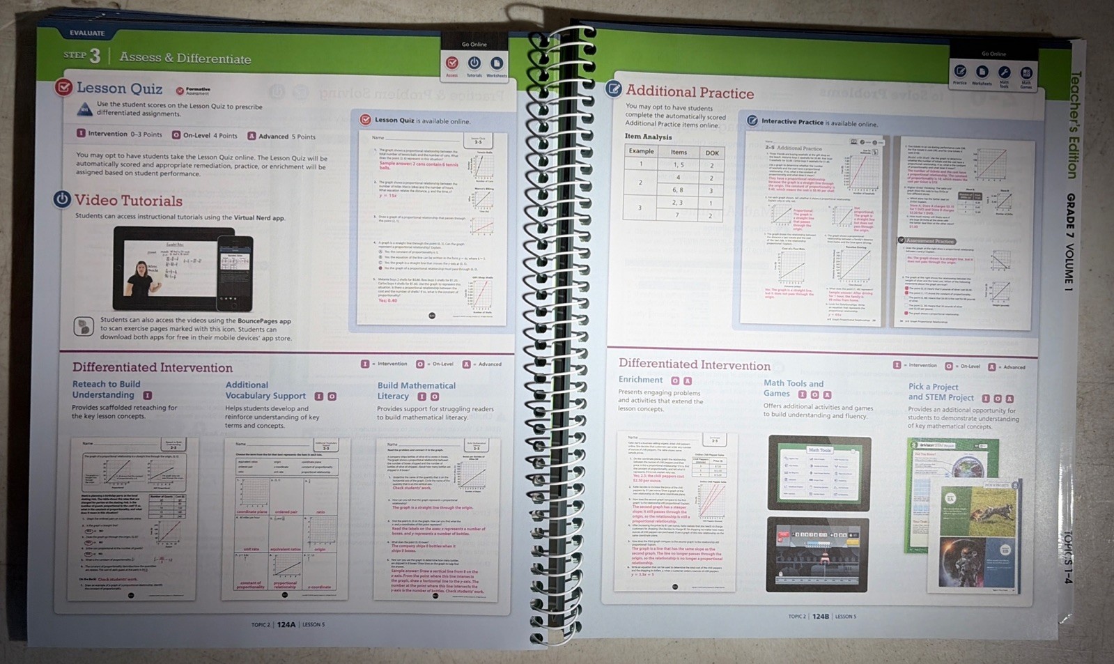Teachers & Student Edition Set enVision Mathematics Grade 7 Set