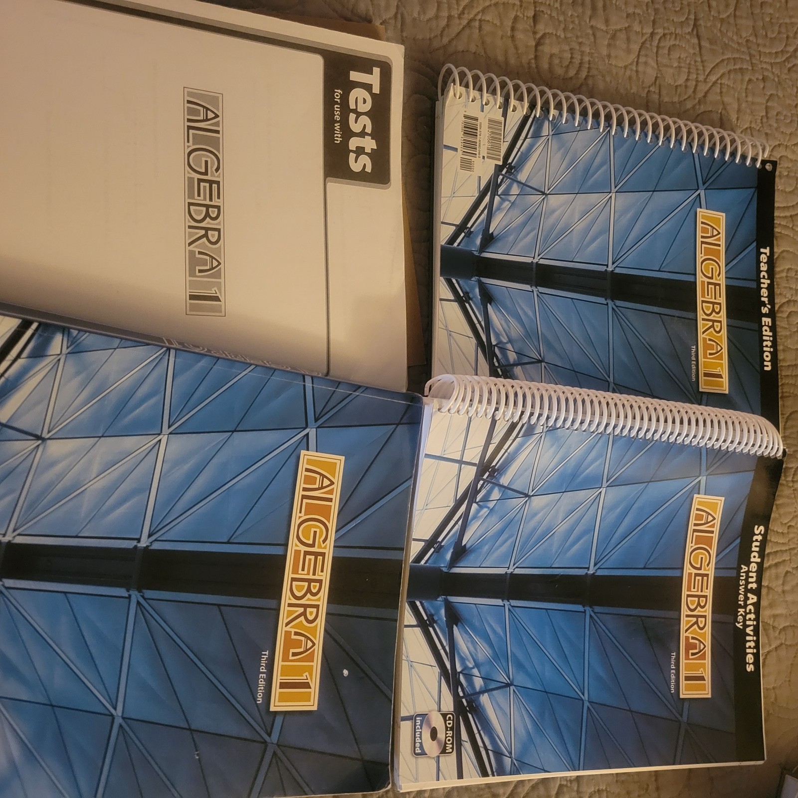 BJU Algebra 1 third edition.