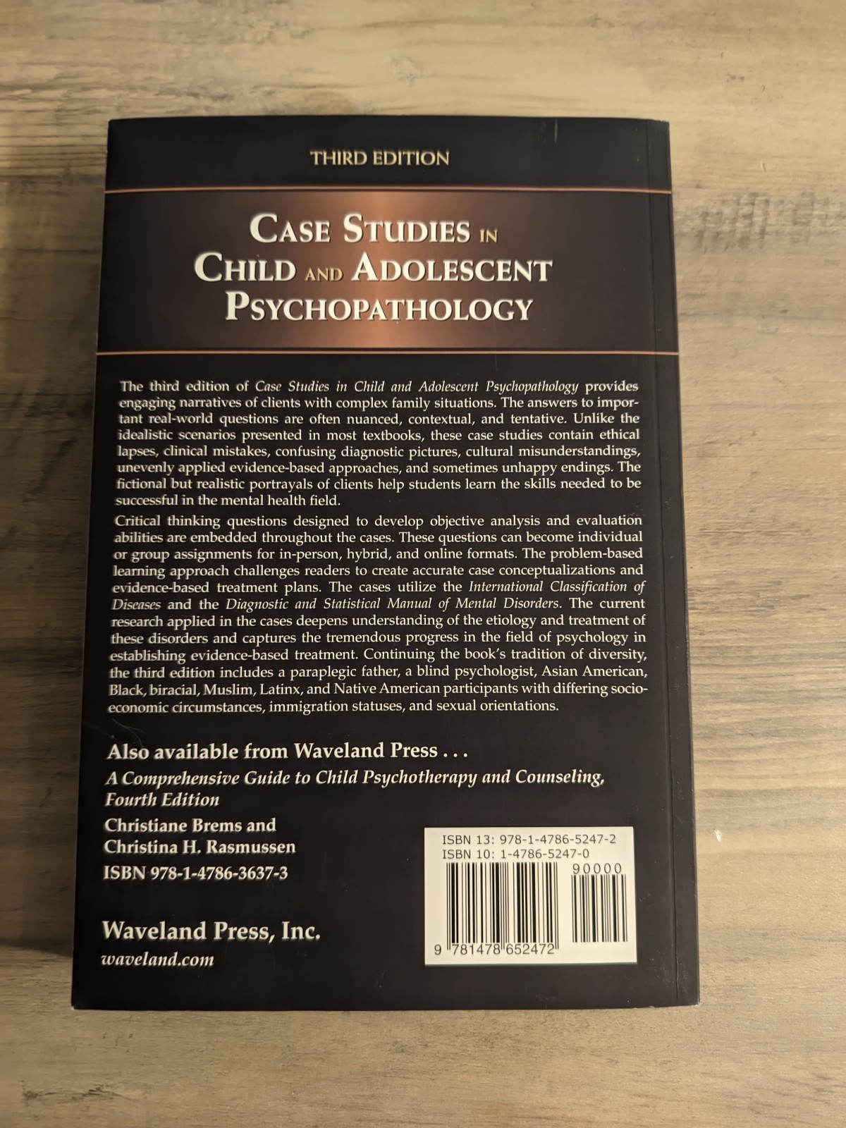 Case Studies Child & Adolescent Psychopathology 3rd Ed Wohlfarth 9781478652472