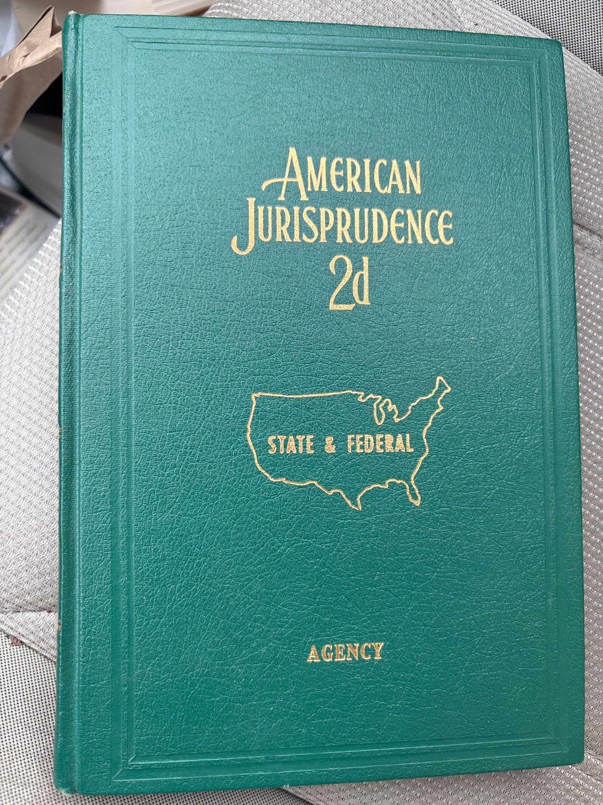 American Jurisprudence 2d State & Federal Agency 1964 Law Book w/1971 supplement