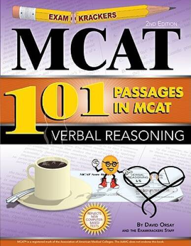 Examkrackers 101 Passages in MCAT Verbal Reasoning – Paperback – GOOD