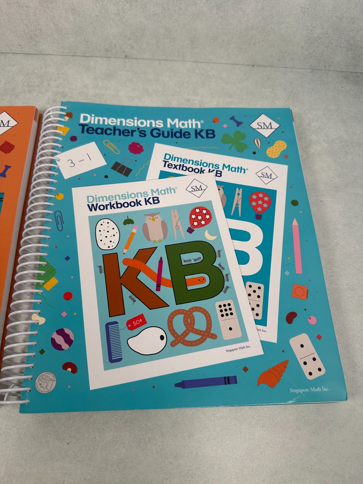 Singapore Dimensions Math Teacher’s Guide KA KB Kindergarten Spiral Bound