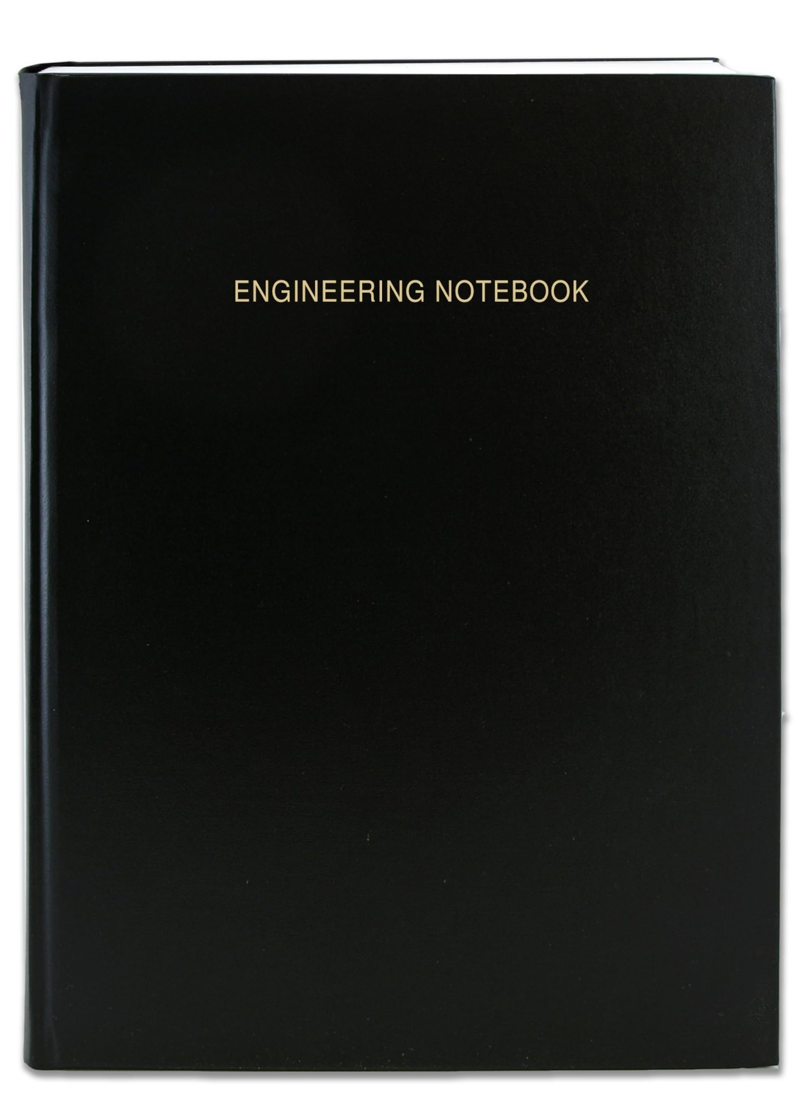 240-Page Black Engineering Notebook – 0.25” Grid, Hardbound Lab Journal, USA Ma