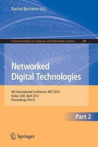 Rachid Benlamri Networked Digital Technologies, Part II (Paperback) (UK IMPORT)