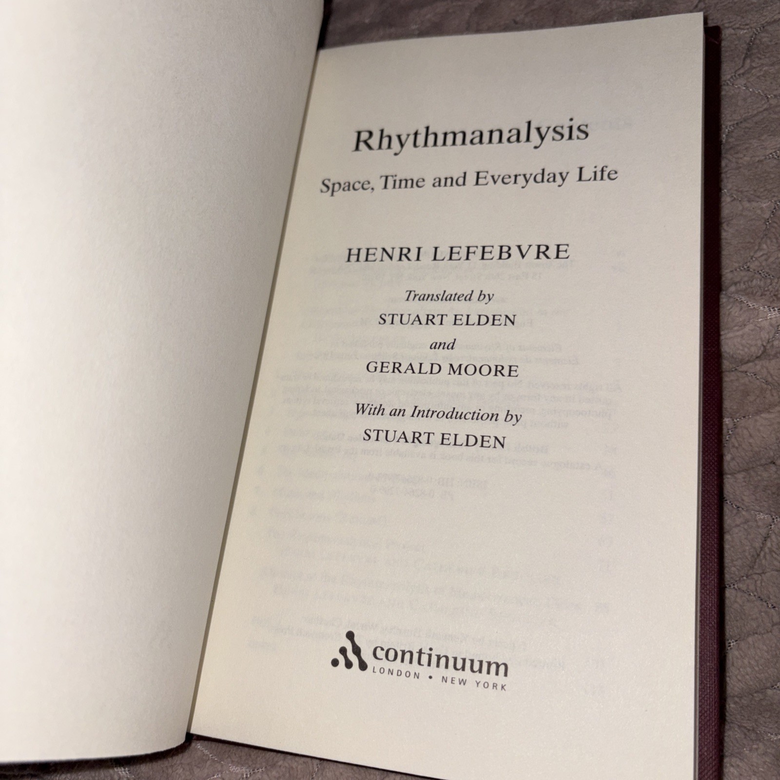 Henri Lefebvre – Rhythmanalysis: Space, Time and Everyday Life Bloomsbury
