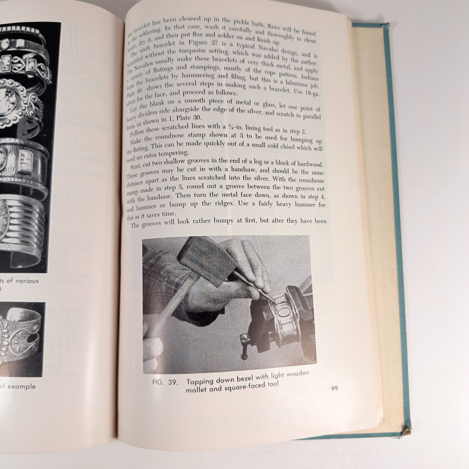 Indian Silversmithing by W. Ben Hunt, Bruce Publishing Milwaukee 1952 Acceptable