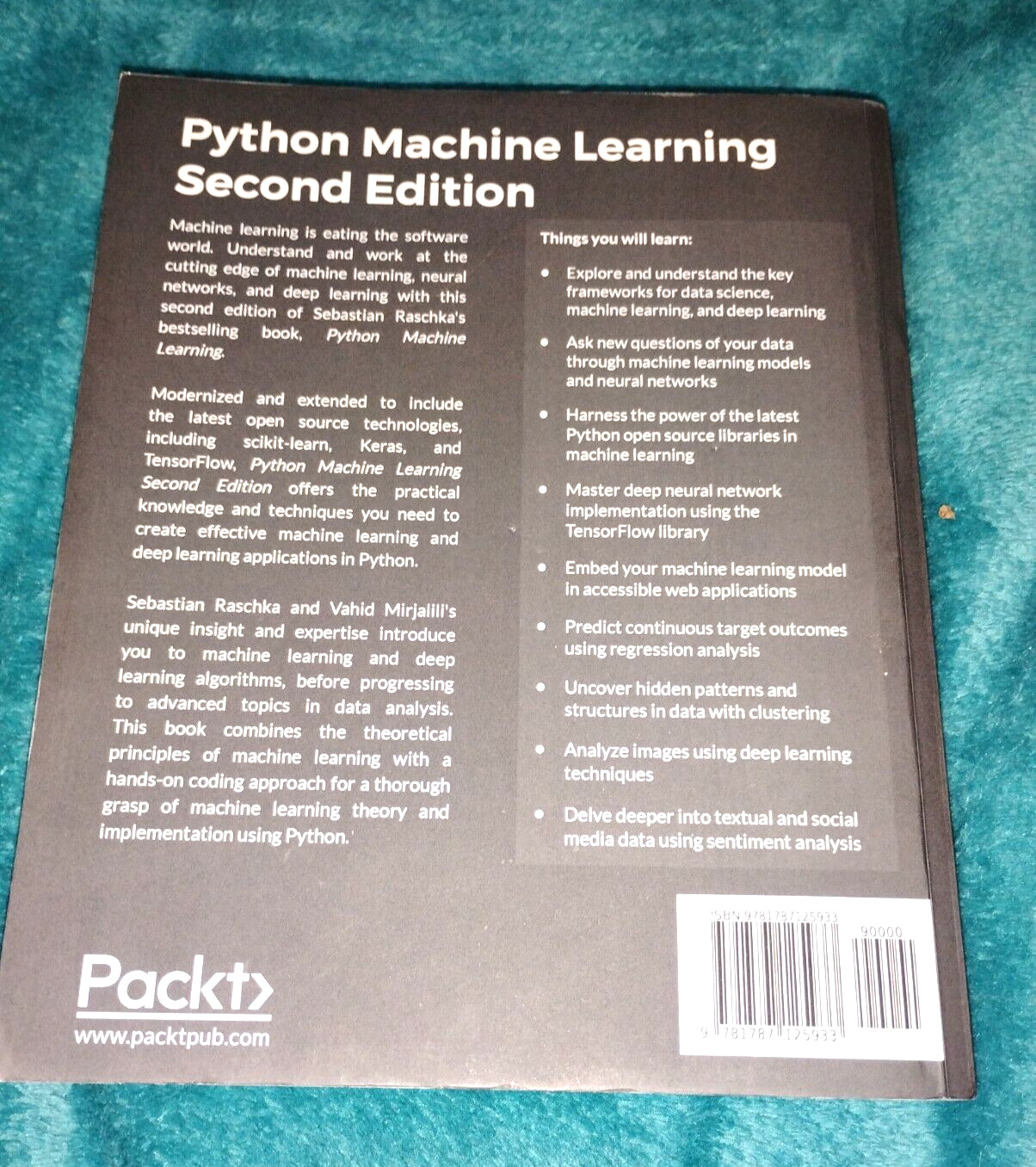 Python Machine Learning: – Paperback, by Raschka Sebastian; Mirjalili – Good