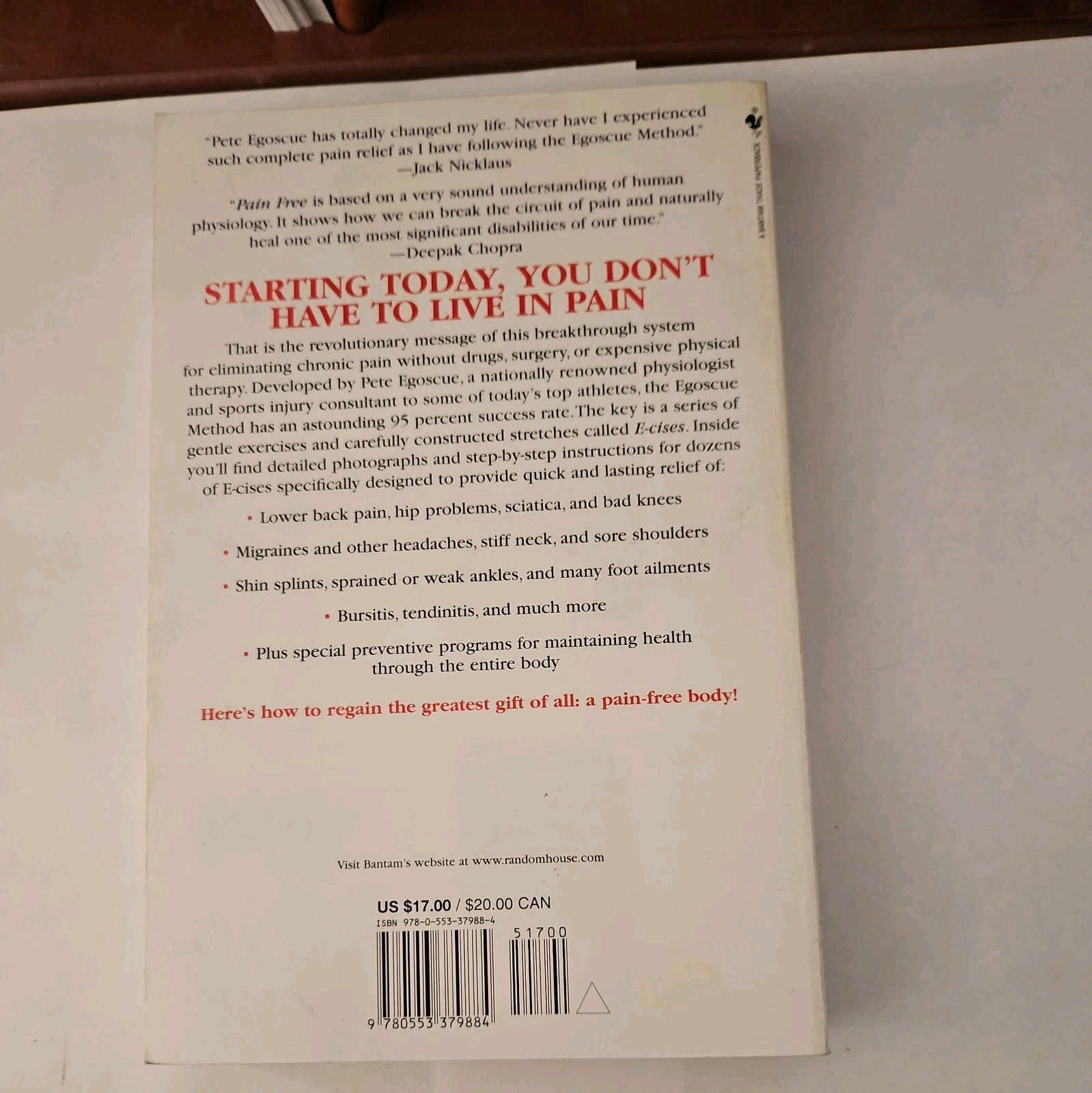 Pain Free : A Revolutionary Method for Stopping Chronic Pain by Roger…