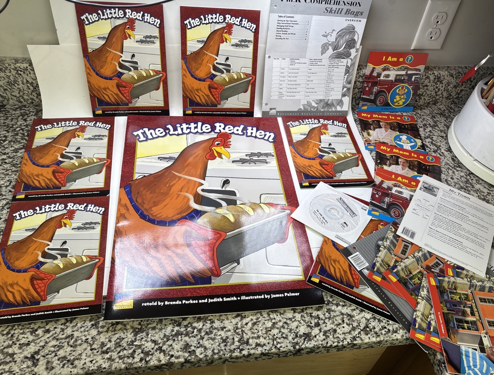 Mixed Lot Of Benchmark Education THE LITTLE RED HEN TEACHER’S RESOURCE SYSTEM