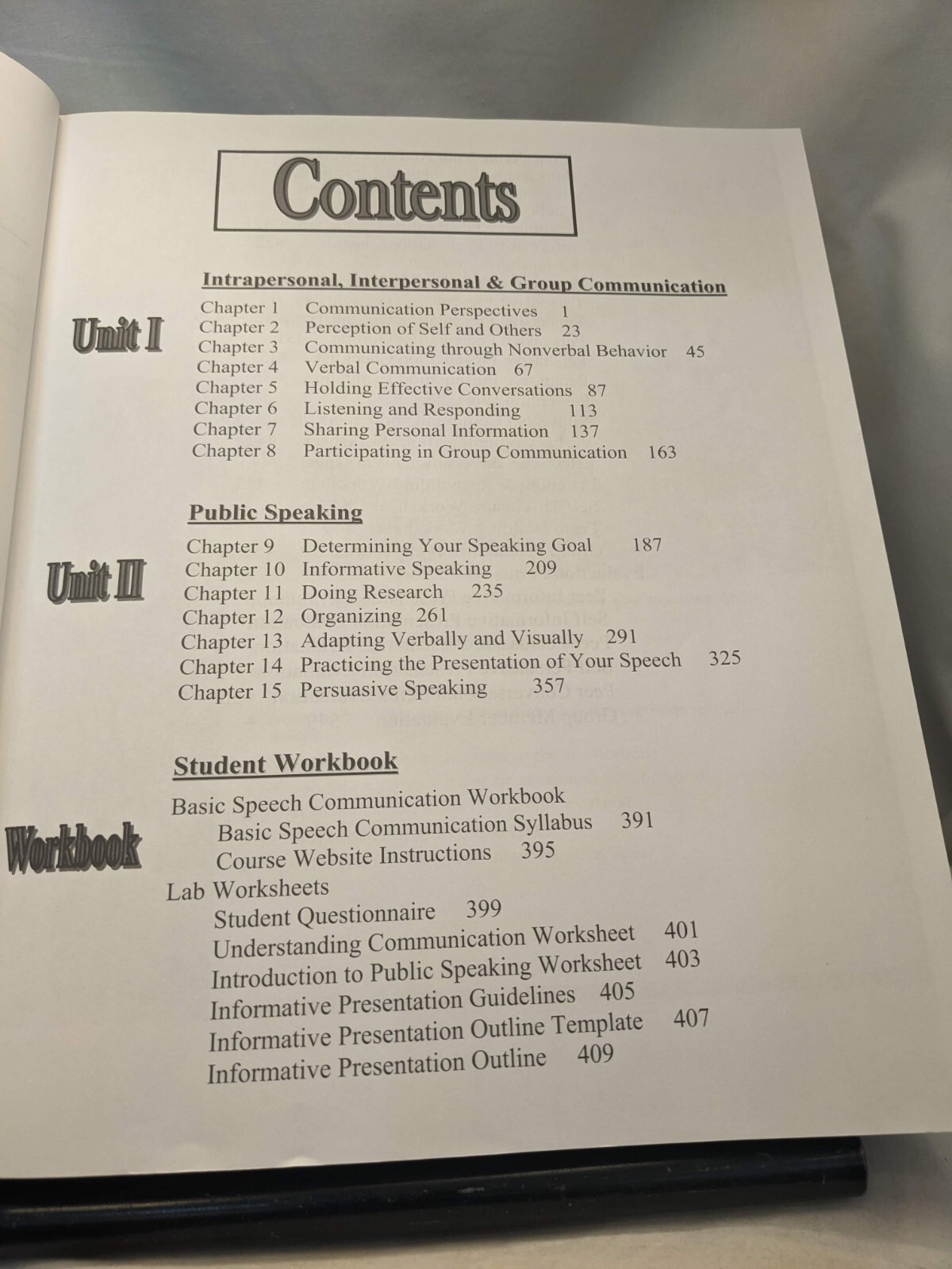 Communicate Plus Basic Speech Communication Workbook Verderber Thompson 2006 pb