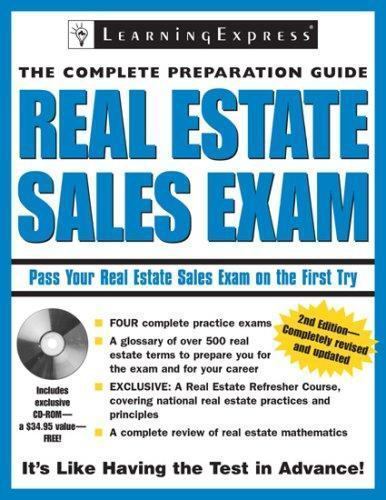 Real Estate Sales Exam by LearningExpress Staff (2007, Trade Paperback, Revised