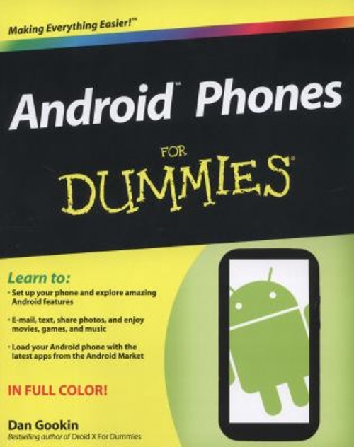 Android Phones for Dummies Paperback Dan Gookin
