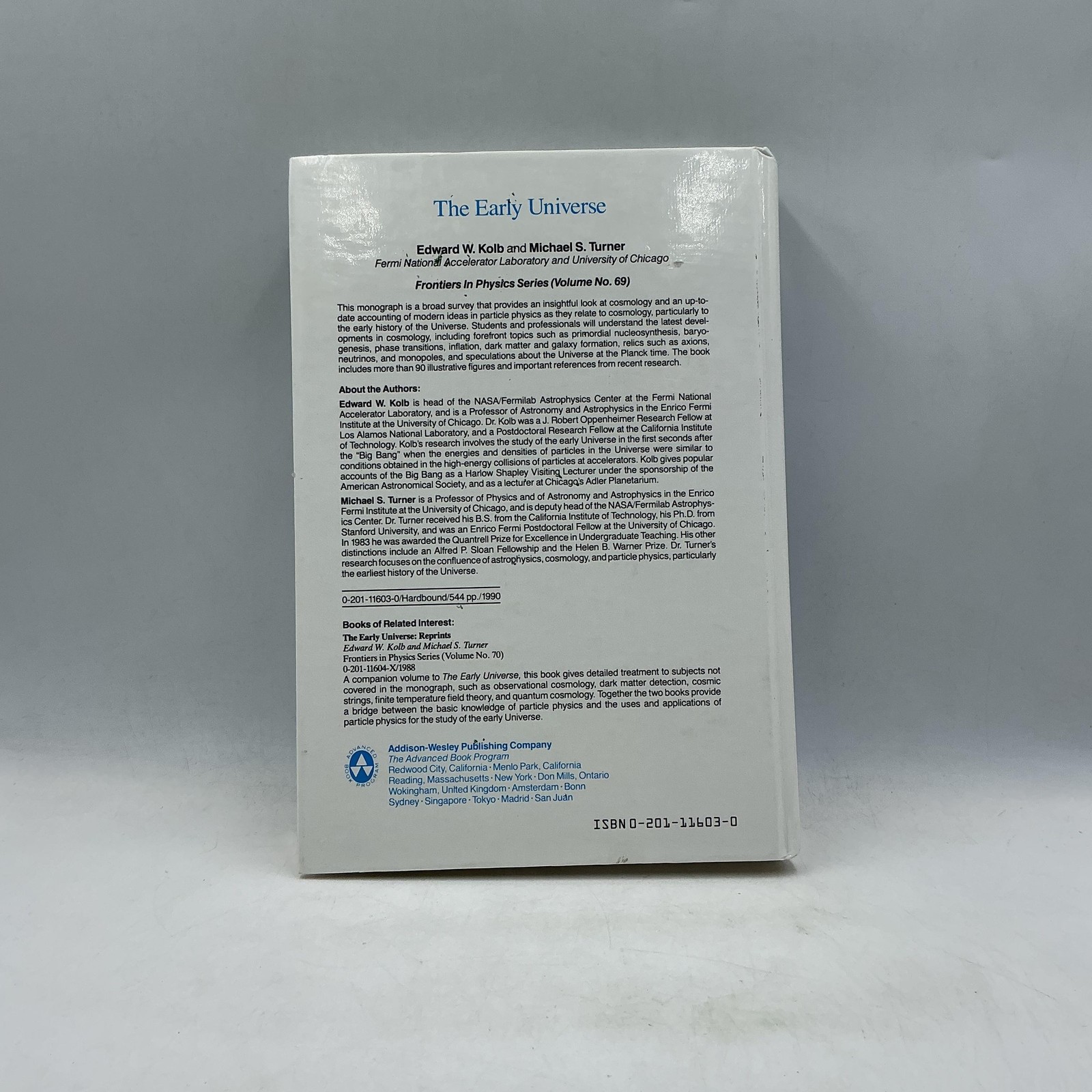 Vintage The Early Universe Edward W. Kolb Michael S. Turner Aldine Blue HC 1990