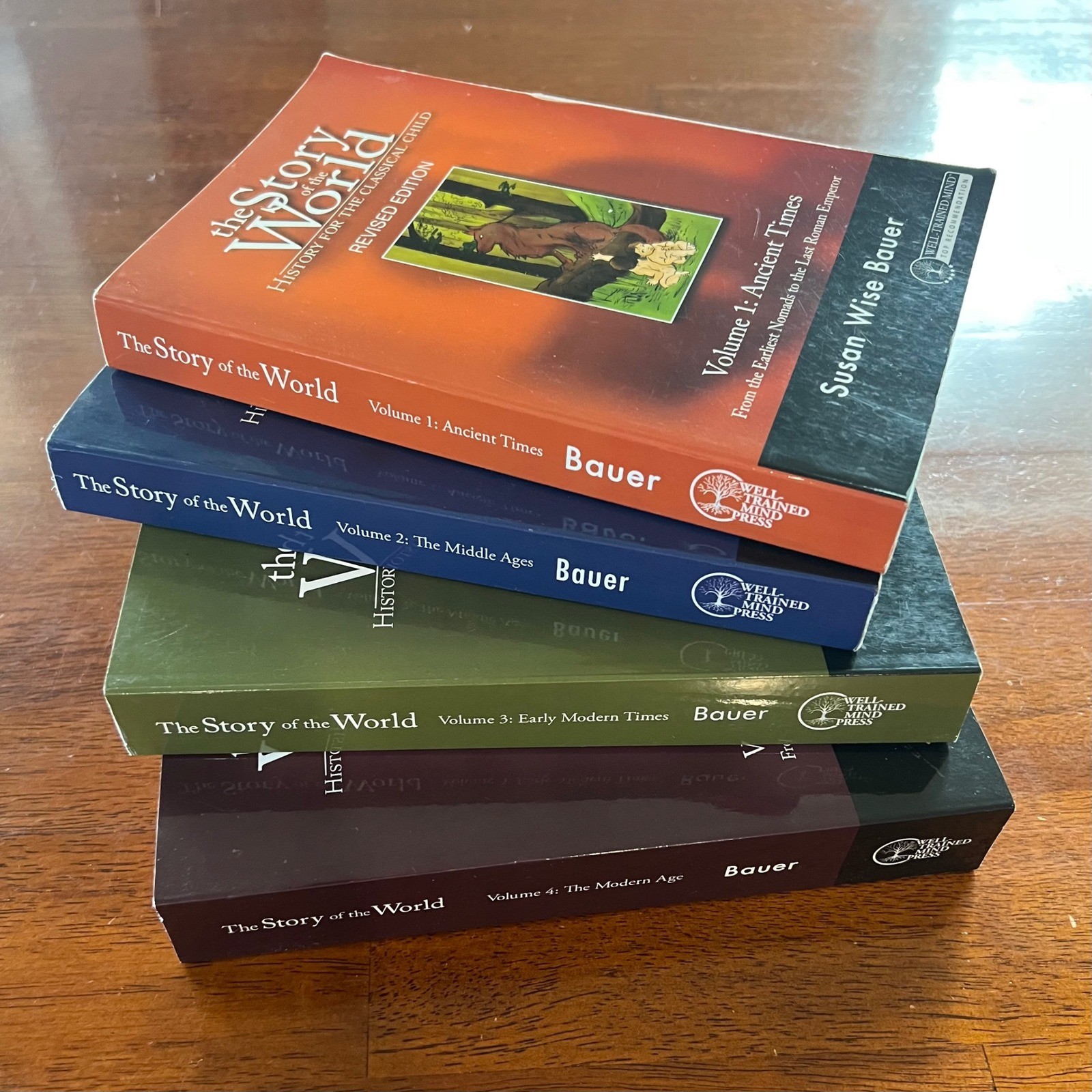 The Story of the World Volumes 1-4 Revised Edition Susan Wise Bauer History Set