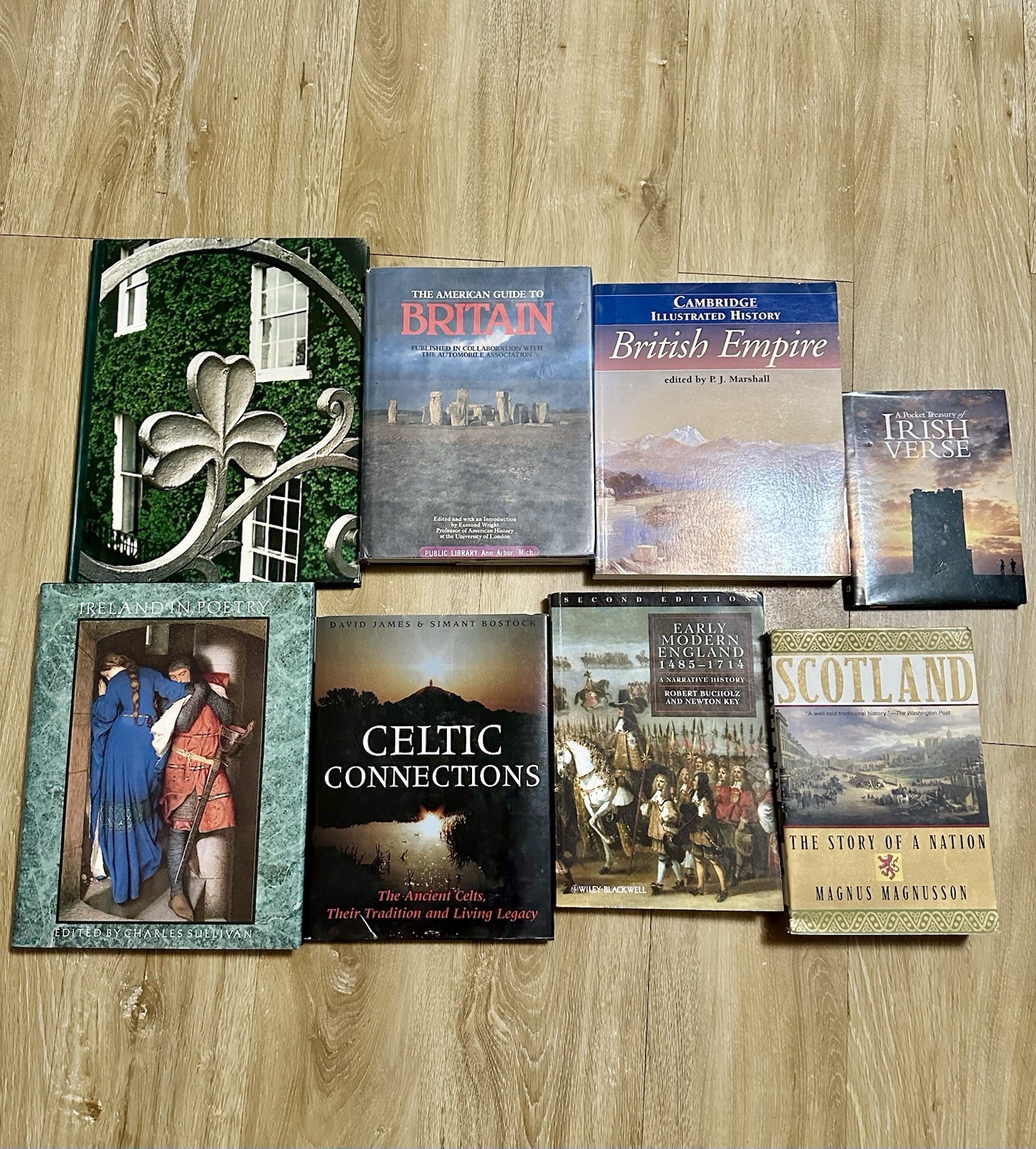 Lot Of 8 History Books: Ireland, England, Scotland Book Early Modern England