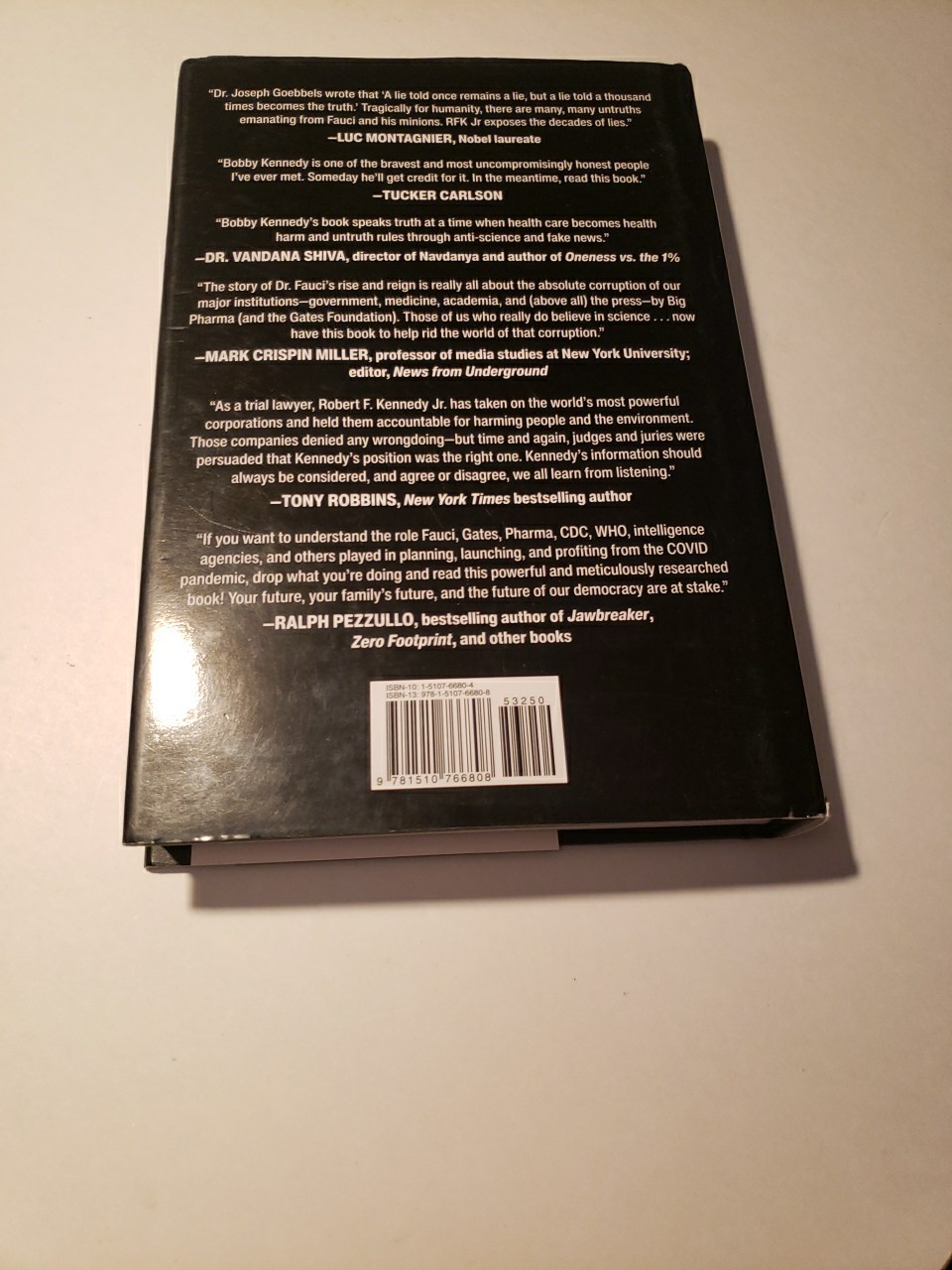The Real Anthony Fauci by Robert F. Kennedy Jr. Hardcover Book 2021
