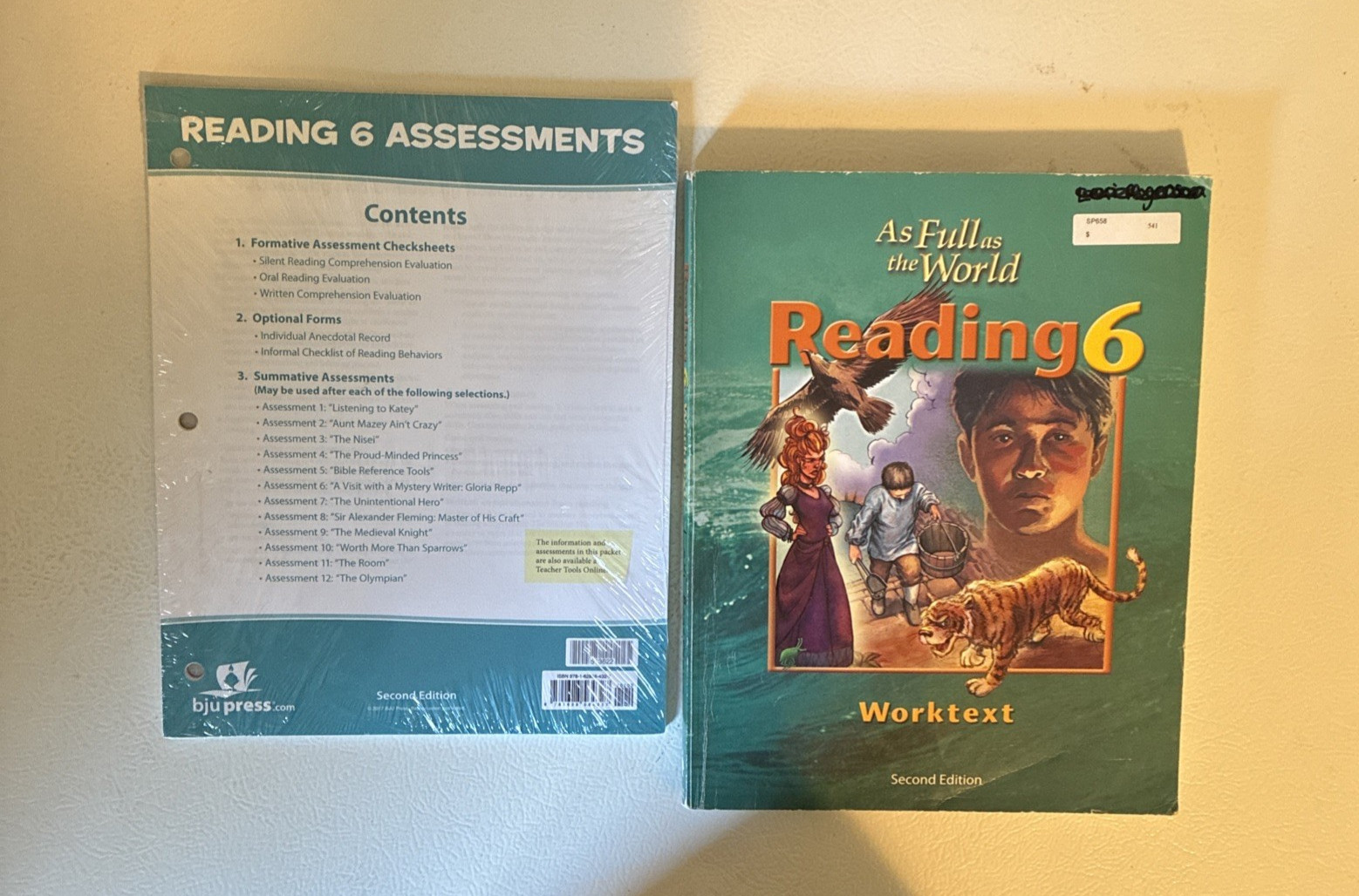 BJU Reading 6: As Full as the World Student Worktext and Assessments – Second Ed