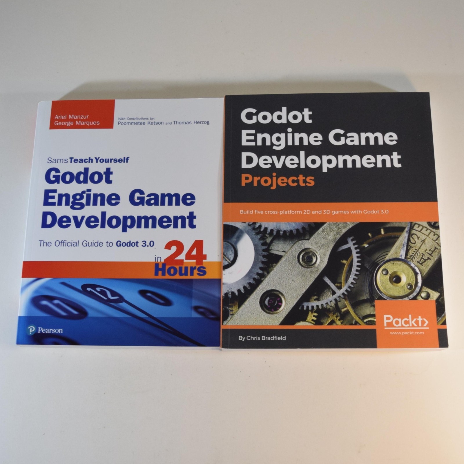 GODOT ENGINE GAME DEVELOPMENT + PROJECTS – 2 Book Lot for Godot 3.0 programming