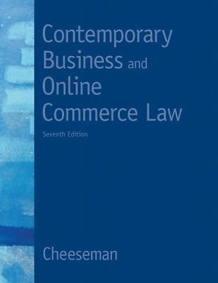 Contemporary Business and Online Commerce Law by Cheeseman, Henry R.