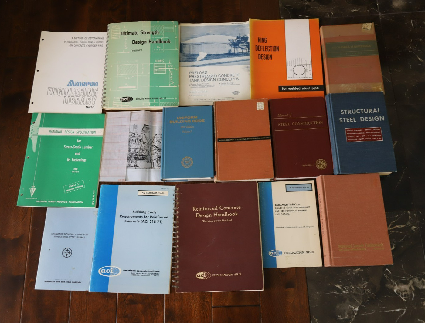 Civil/Structural Eng. Book Lot (25) ACI AISC UBC Sowers Asphalt Soil 1953-1979