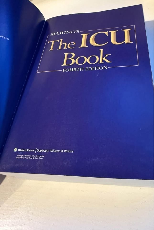 ICU Book by Paul L. Marino (2006, Trade Paperback)