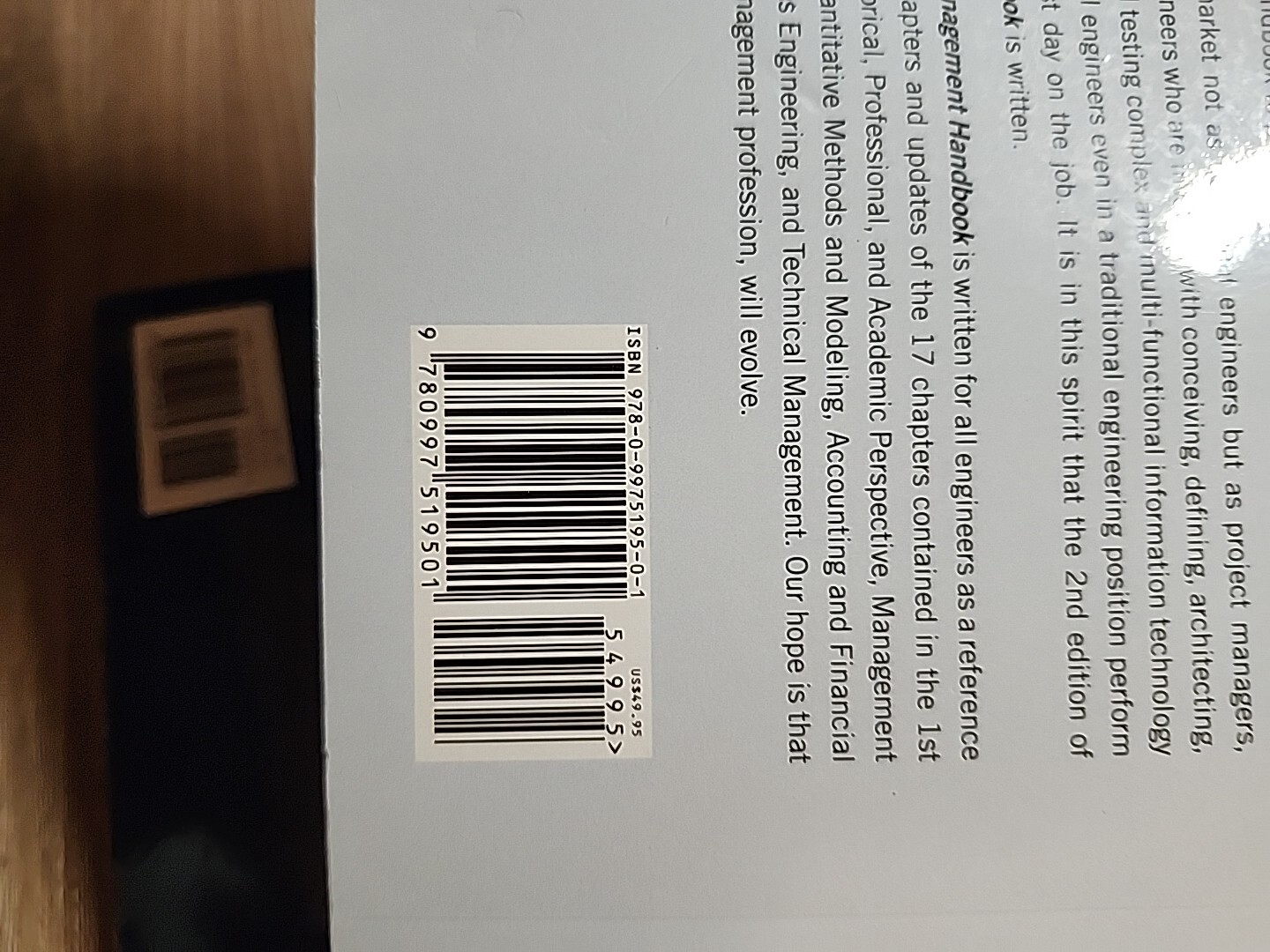 The Engineering Management Handbook, 2nd Edition Paperback + Certification Guide