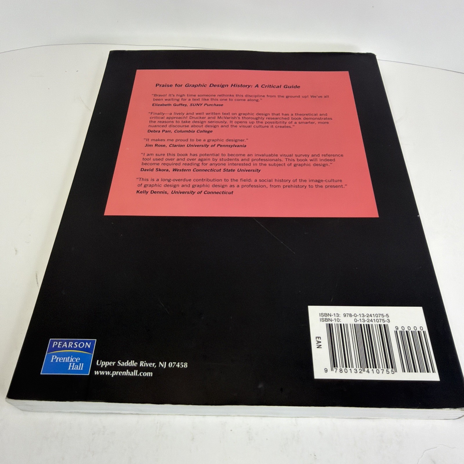 Graphic Design History: A Critical Guide 2009 Paperback