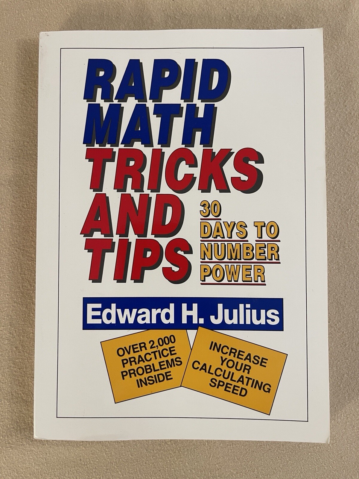 Rapid Math Tricks and Tips- 30 Days to Number Power – Edward H. Julius – B30