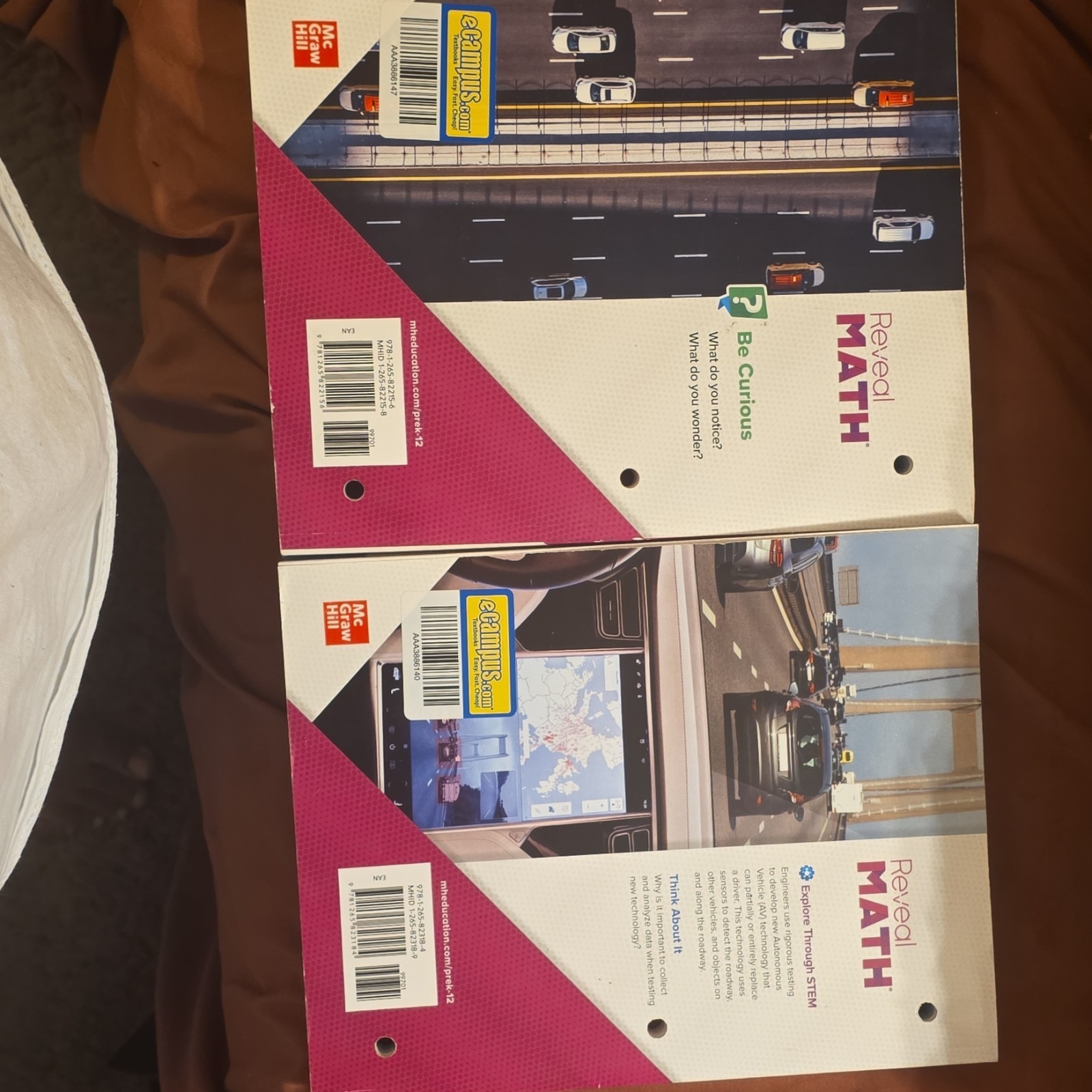 McGraw Hill Reveal Math Grade 7-8 Course 2 Student Book Volumes 1 & 2